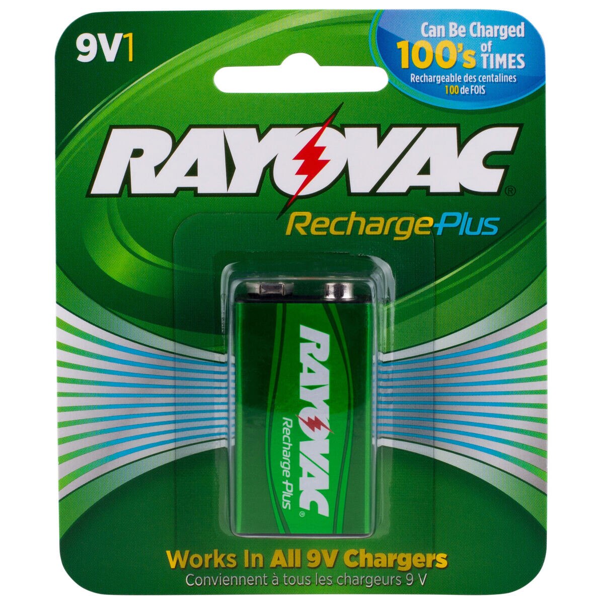 Rayovac PL16041 RechargePlus 9V Rechargeable Battery